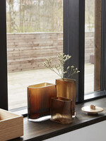 Hübsch Elements vases amber 12x7xh20 cm