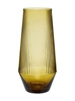 Hübsch Ripple Vase Yellow