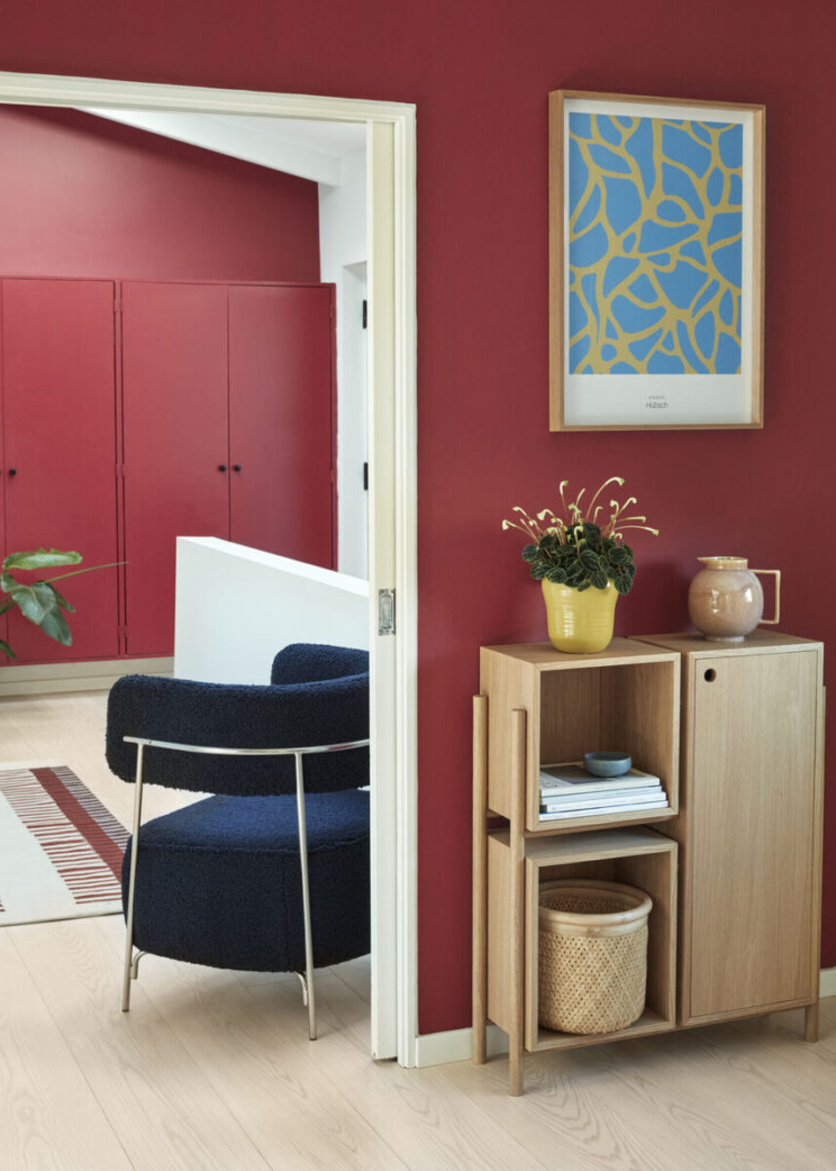 Hübsch Care Pots Yellow ø14xh14 cm