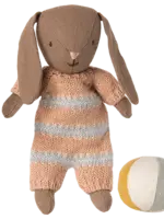 Maileg Bunny set, Micro - Brown - Dusty rose