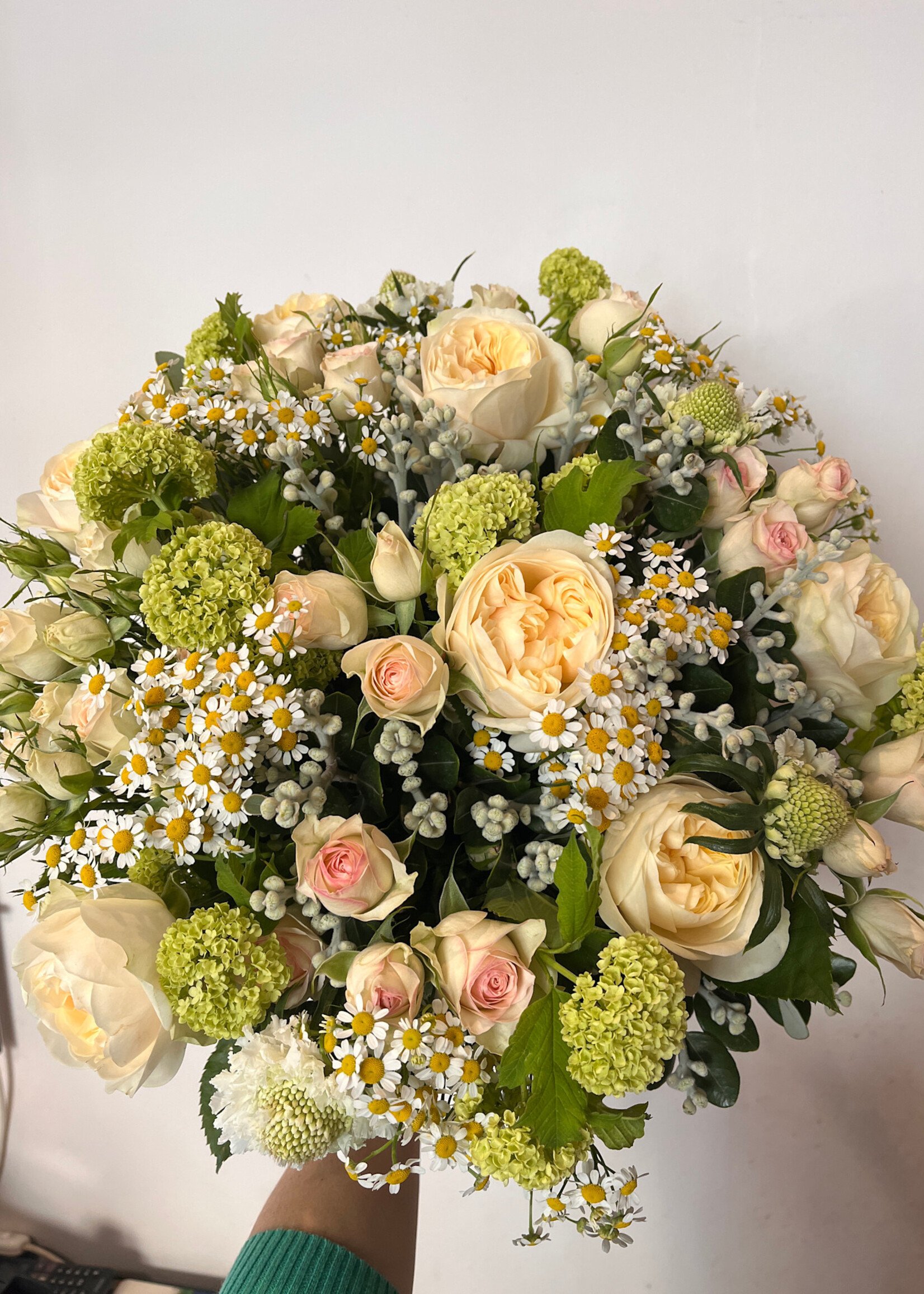 Boeket € 80 lichte tinten