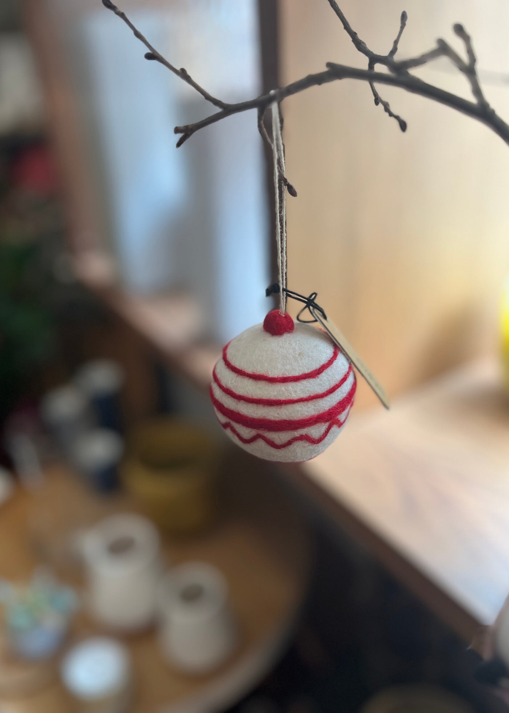 Aveva design LITTLE HANGINGS, ORNAMENT, CLASSIC, white/red