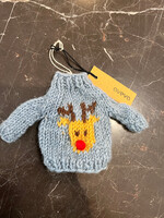 Aveva design LITTLE HANGINGS, KNITTED SWEATER, reindeer