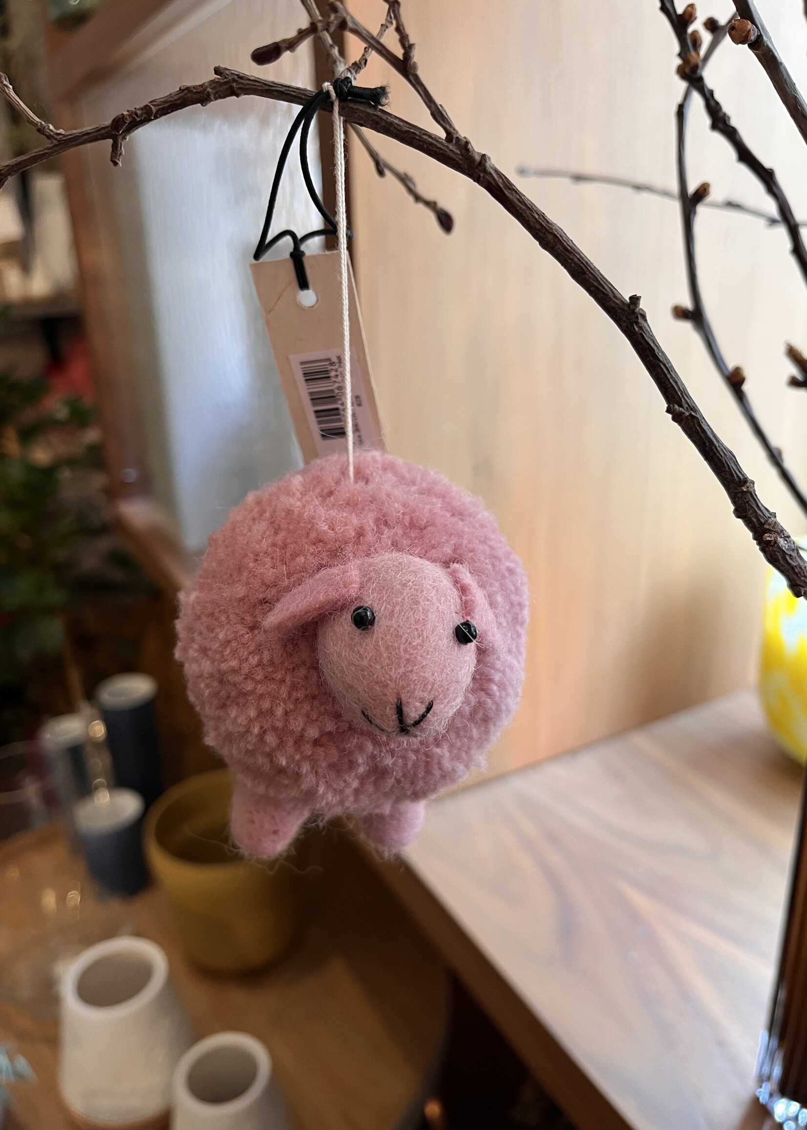 Aveva design LITTLE HANGINGS, FLUFFY SHEEP, pink