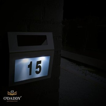 O'DADDY® Antares solar housenumber light