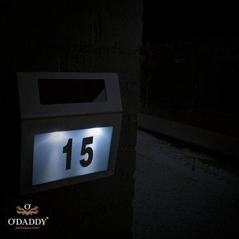 O'DADDY® Antares solar huisnummerverlichting