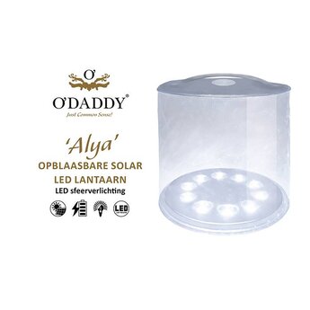 O'DADDY® Solar Led lantaarn opblaasbaar ALYA