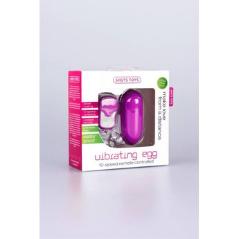 Shots 10 Speed Remote Vibrating Egg Big