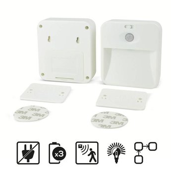 LED night light with motion sensor, 2 pcs