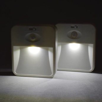 Koppelbare LED Nachtlamp met bewegingssensor (set van 2)