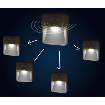 LED night light with motion sensor, 2 pcs