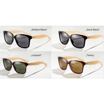 Half Bamboo sun glasses in 4 colors