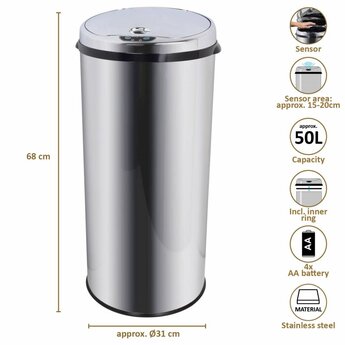 O'DADDY® Sensor Dustbin Round