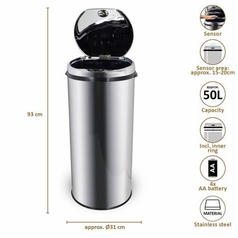 O'DADDY® Sensor Afvalemmer Rond