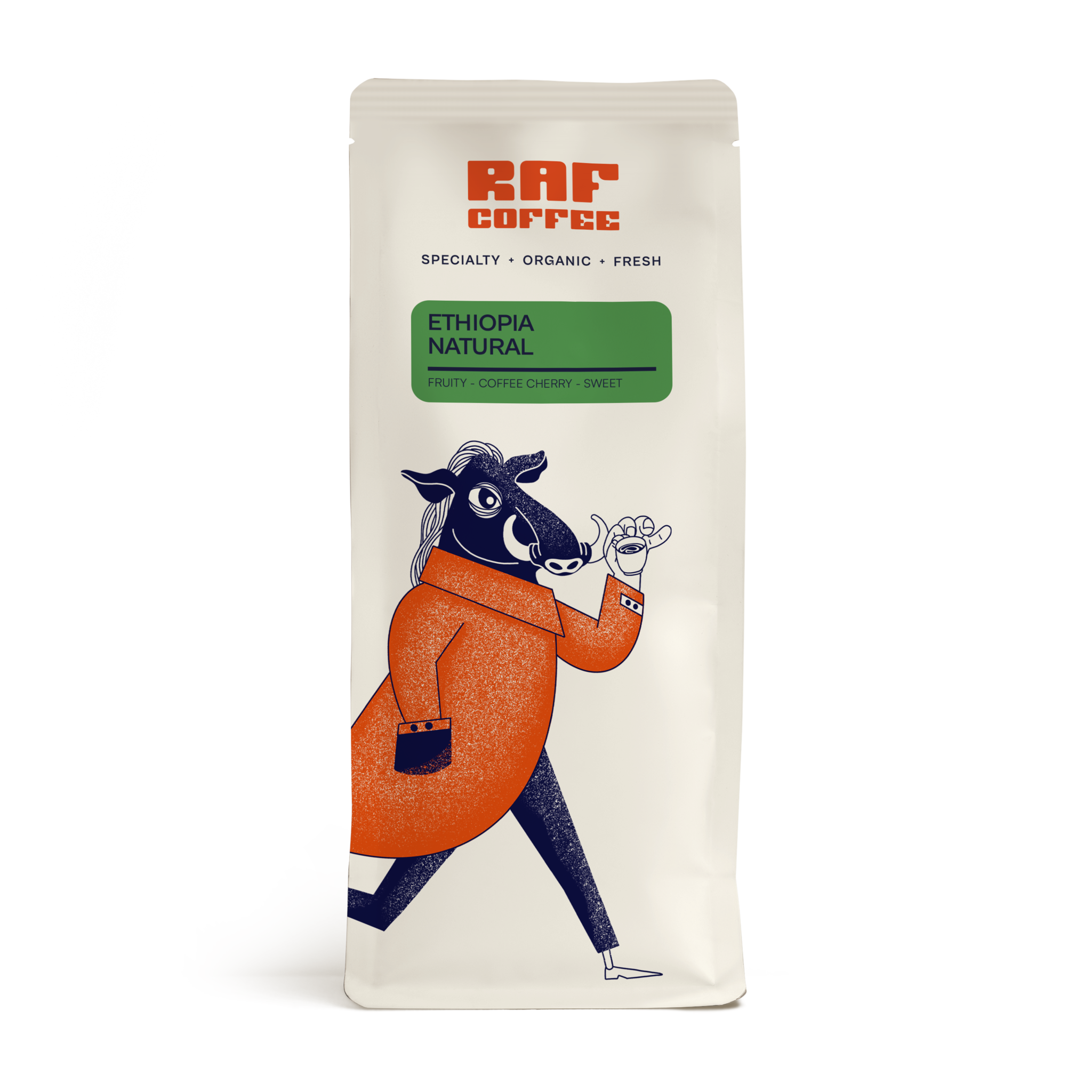 RAF Coffee Ethiopia Natural – 500 gr – bonen (bio)
