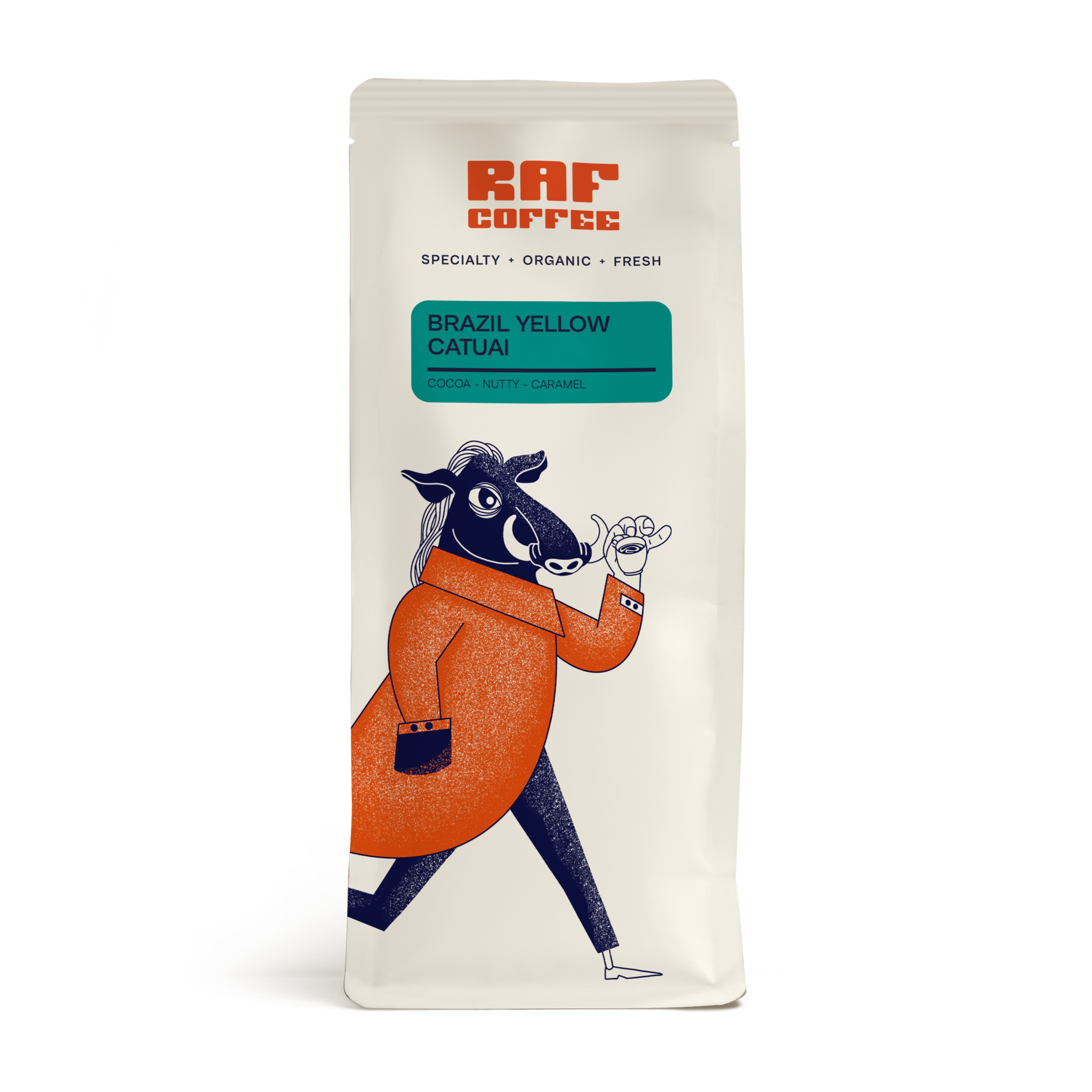 RAF Coffee Brazil Yellow Catuai – 500 gr – bonen (bio)