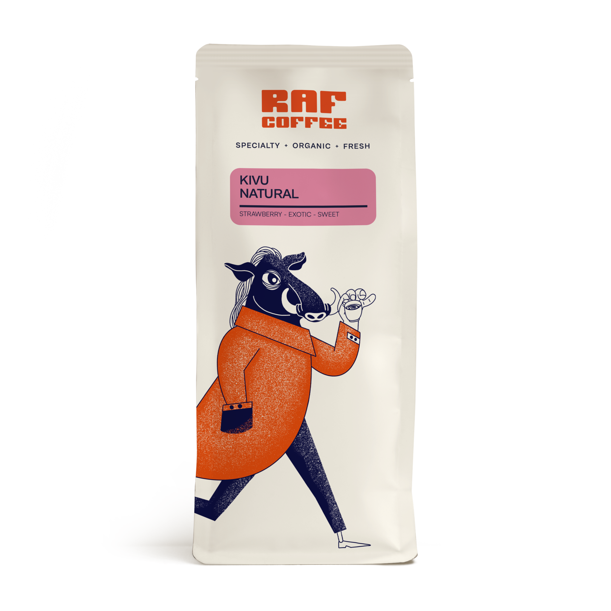 RAF Coffee Kivu Natural – 500 gr – bonen (bio)