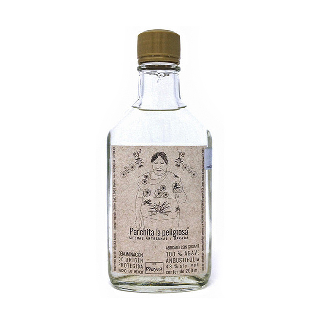 Mezcal Panchita la Peligrosa met Agaveworm - 42.5° vol. - 20 cl