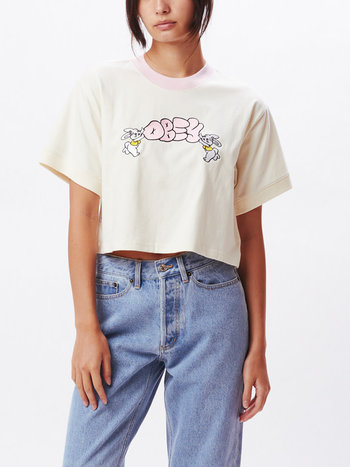 Obey Obey Women Bunnies Cropped Tee