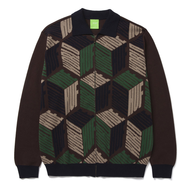 HUF Dimensions Zip Sweater