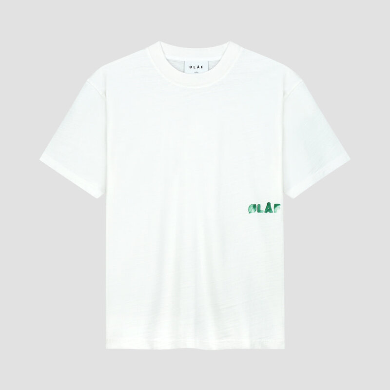 Olaf Hussein Watercolour Logo Slub Tee