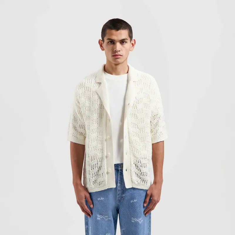 Olaf Hussein Check Knitted Shirt