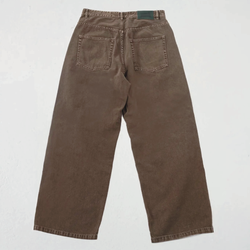 Goodies Sportive Baggy Leather Jacron Chocolate Pants