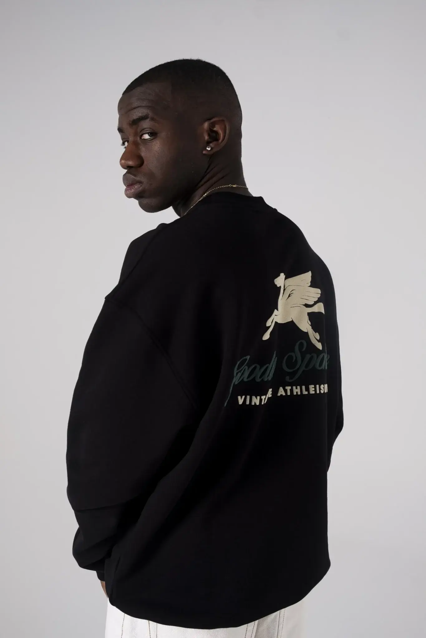 Goodies Sportive Premium Black Crewneck