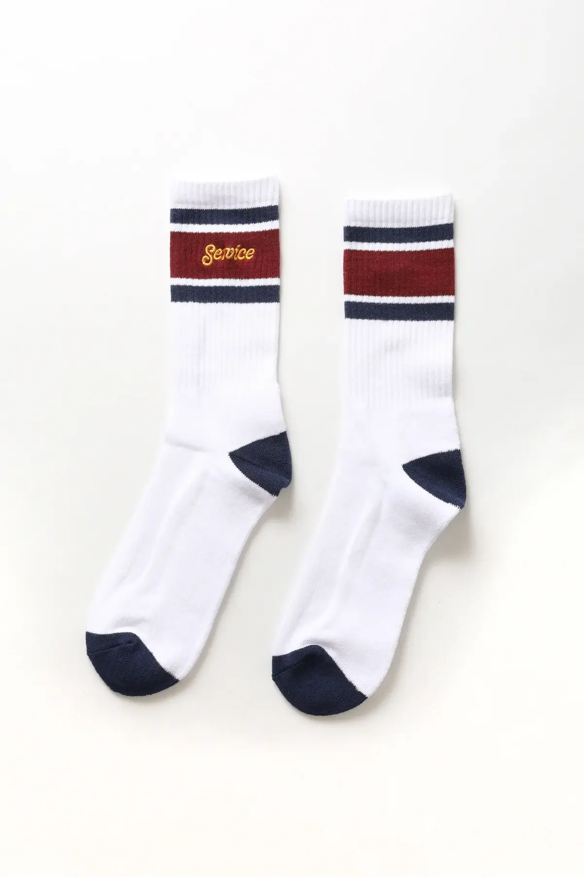Service Works Logo Ringer Socks
