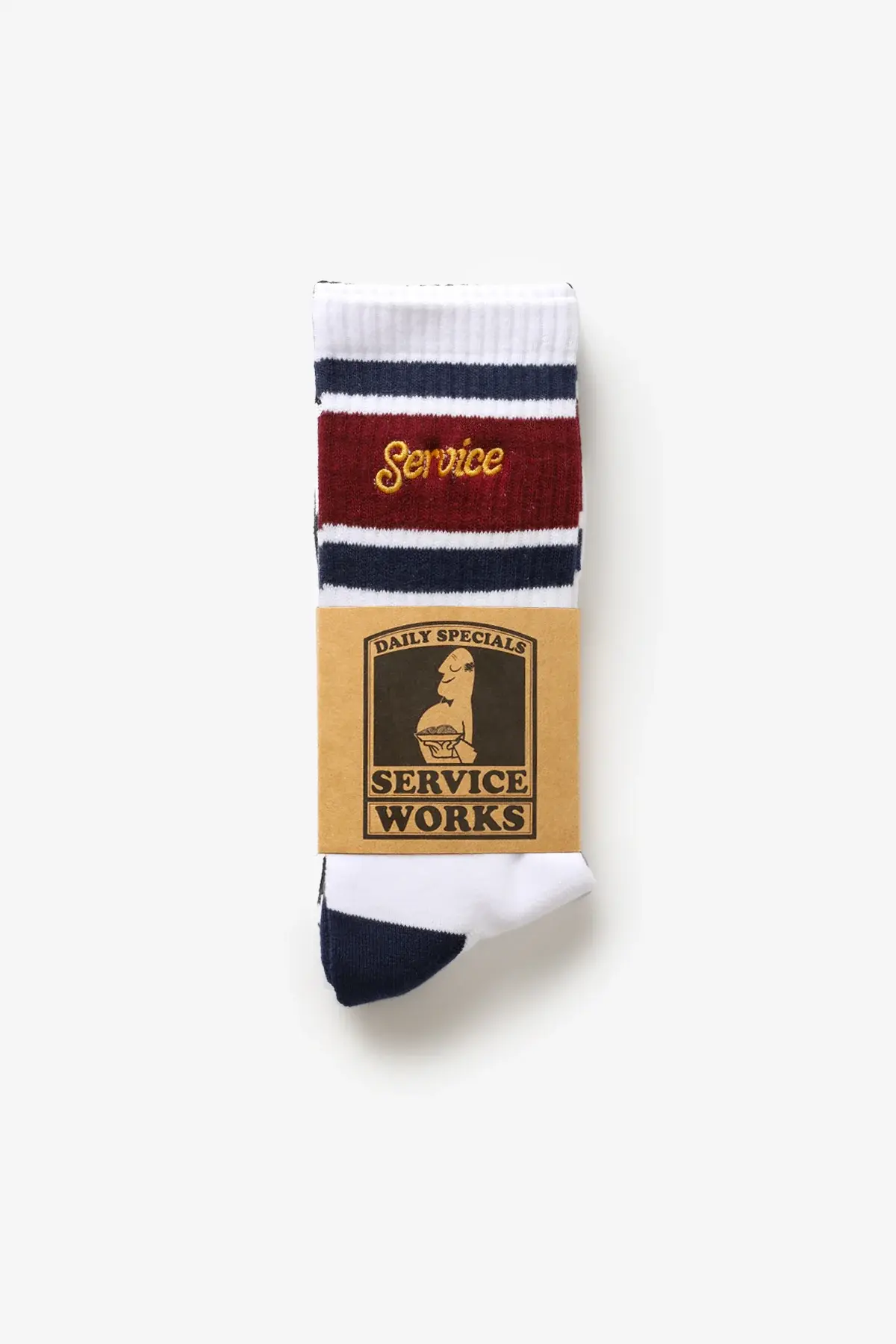 Service Works Logo Ringer Socks