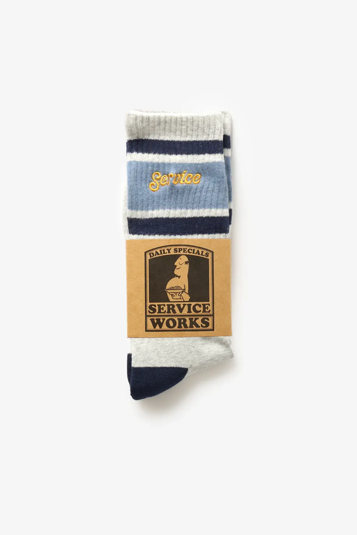 Service Works Logo Ringer Socks