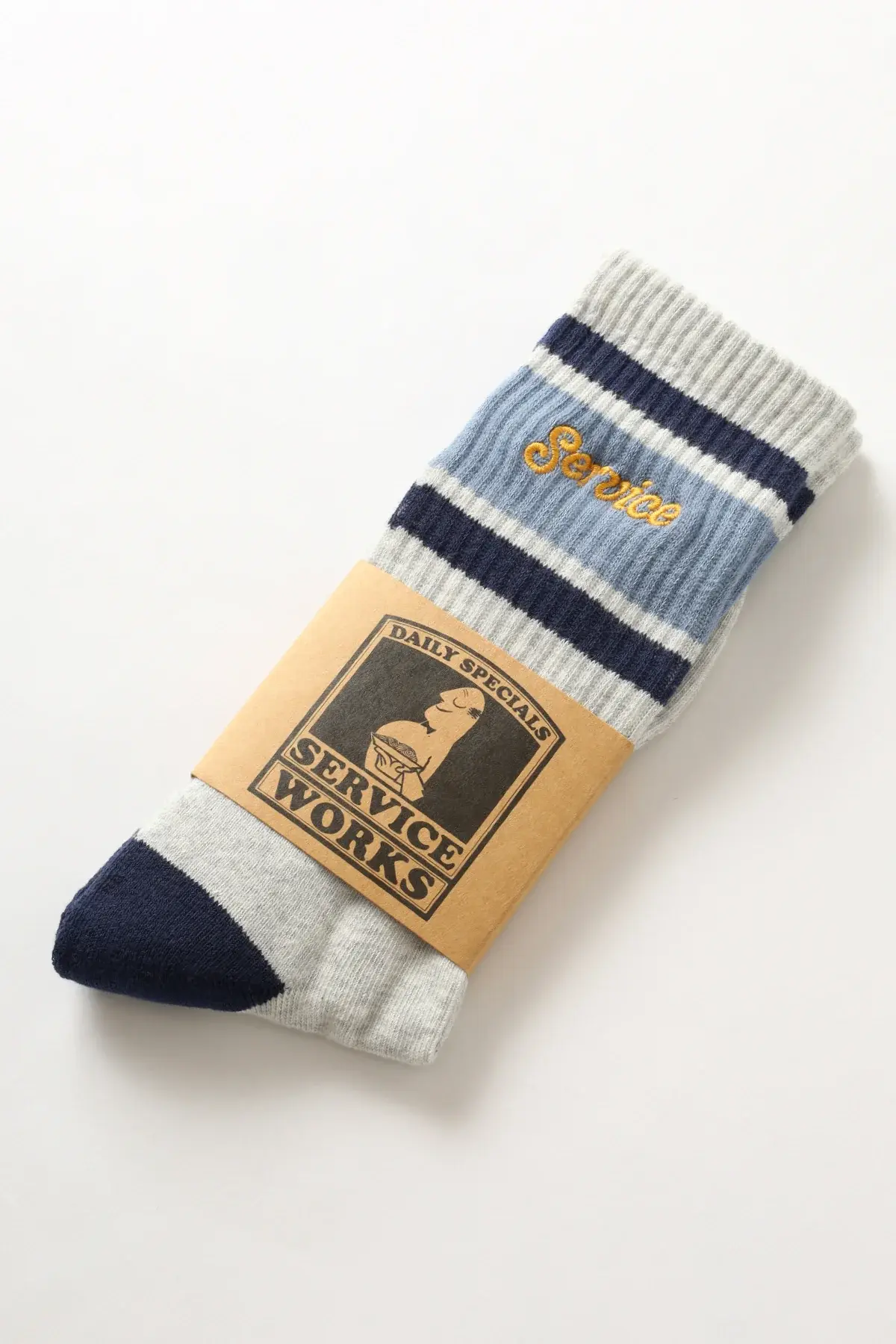 Service Works Logo Ringer Socks