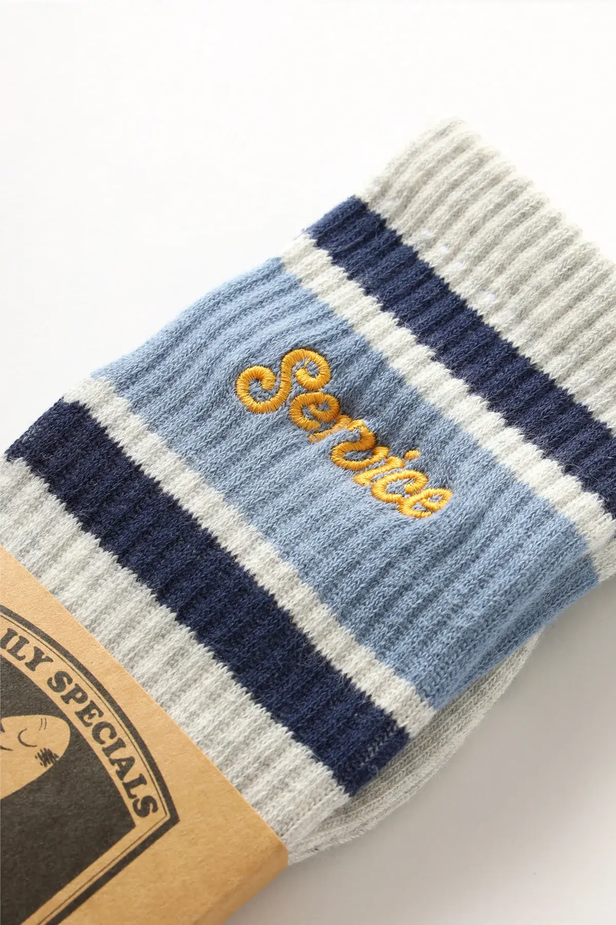 Service Works Logo Ringer Socks