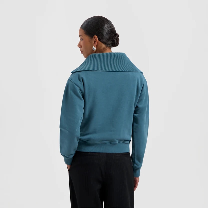 Olaf Hussein Signature Half Zip Mock Neck