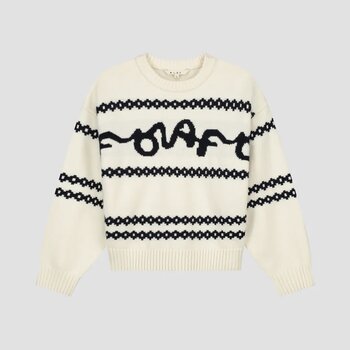 Olaf Hussein Signature Jacquard Crewneck Knit