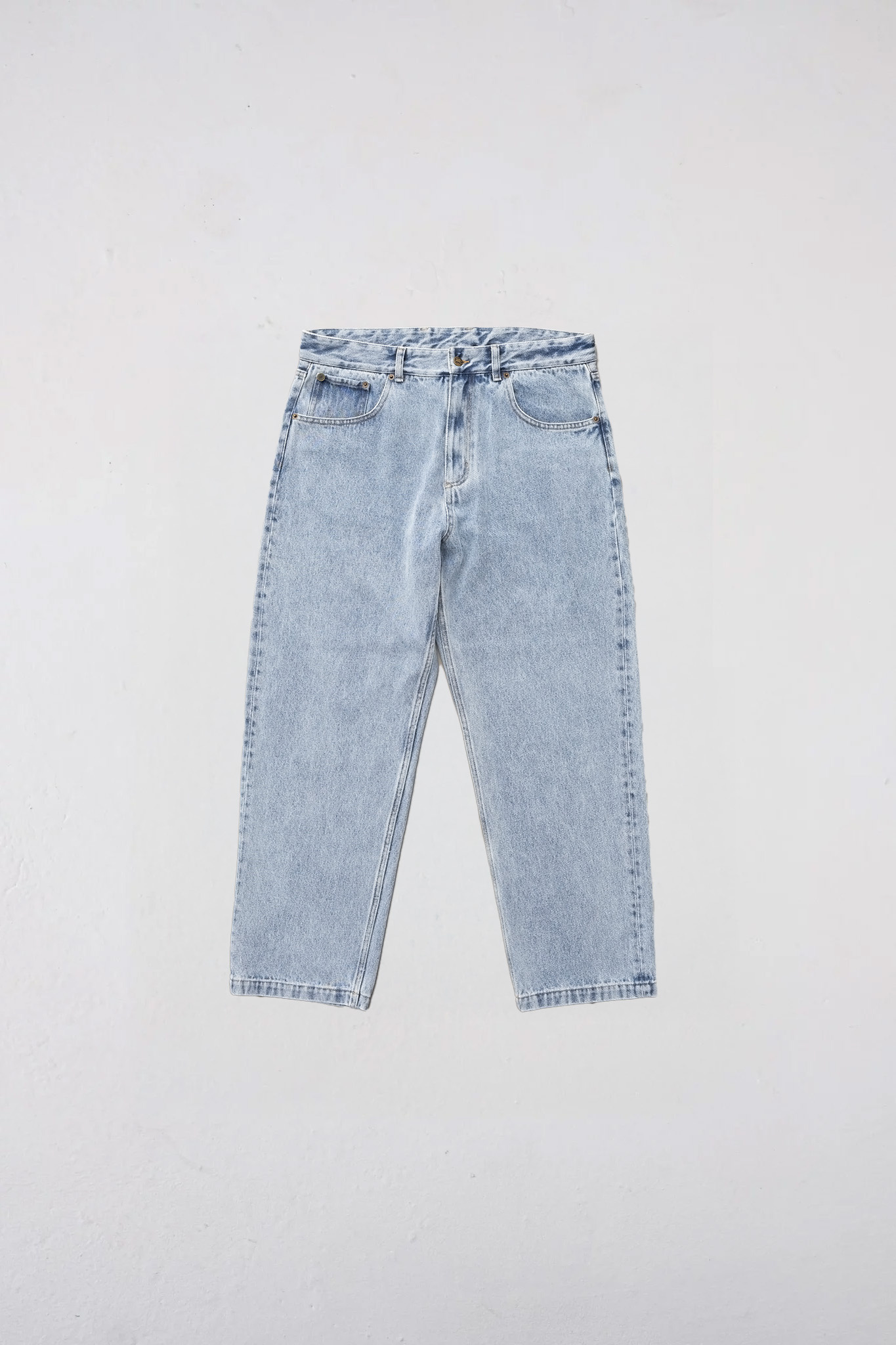 Goodies Sportive Wide Leg Stone Washed Jeans