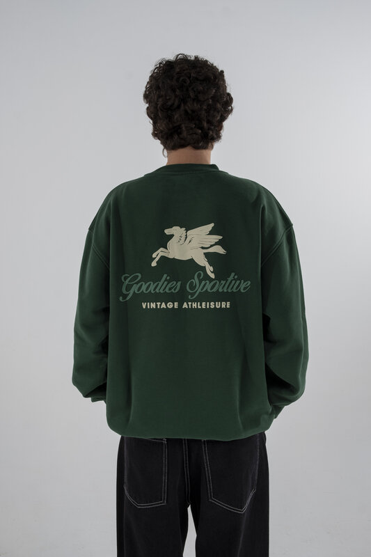 Goodies Sportive 550g Premium Green Crewneck