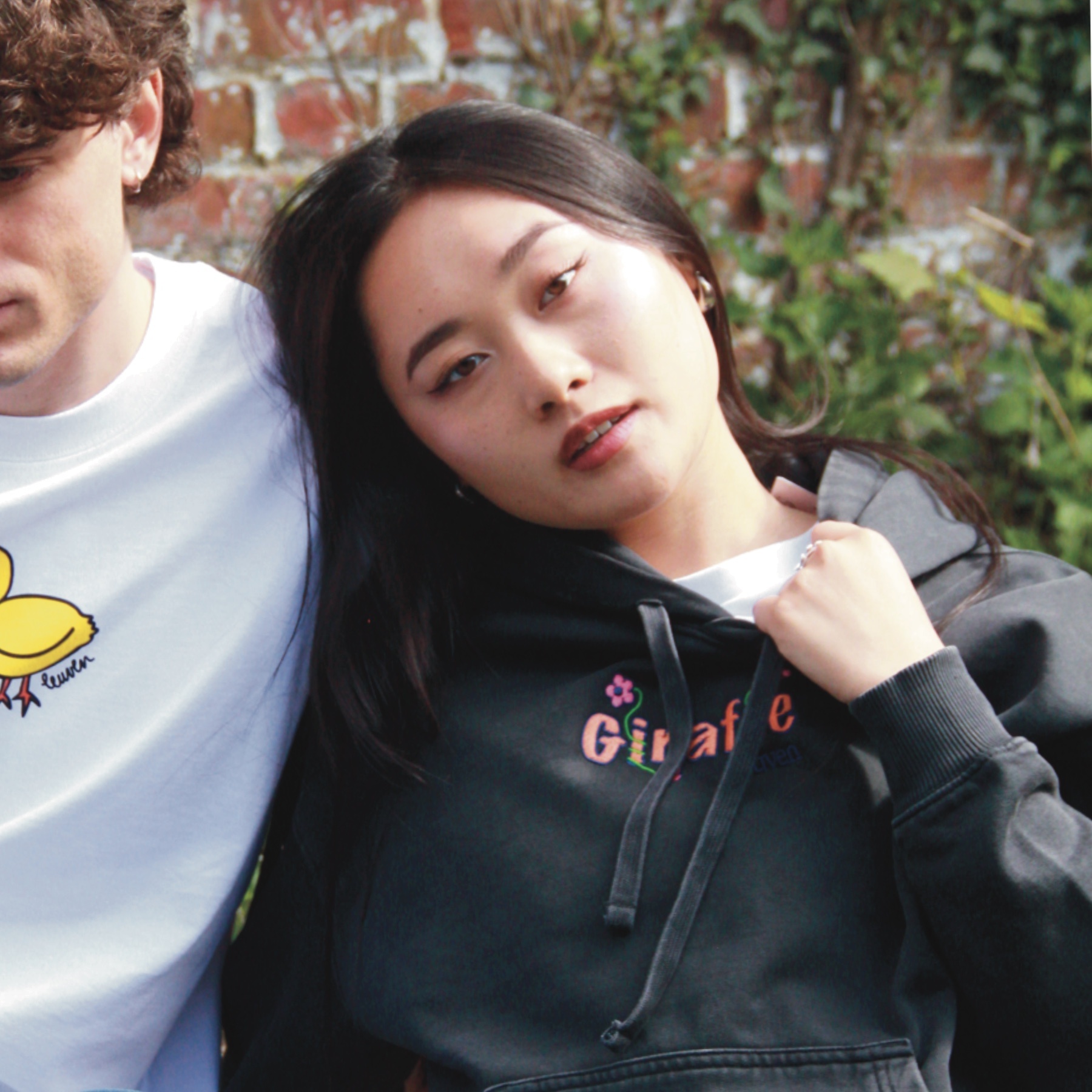 Giraffe Giraffe Flower Hoodie