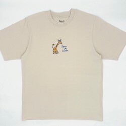 Space For Creation Giraffe Doodle Tee
