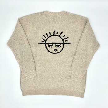 Space For Creation Sun Logo Sweater - 100% Lambswool