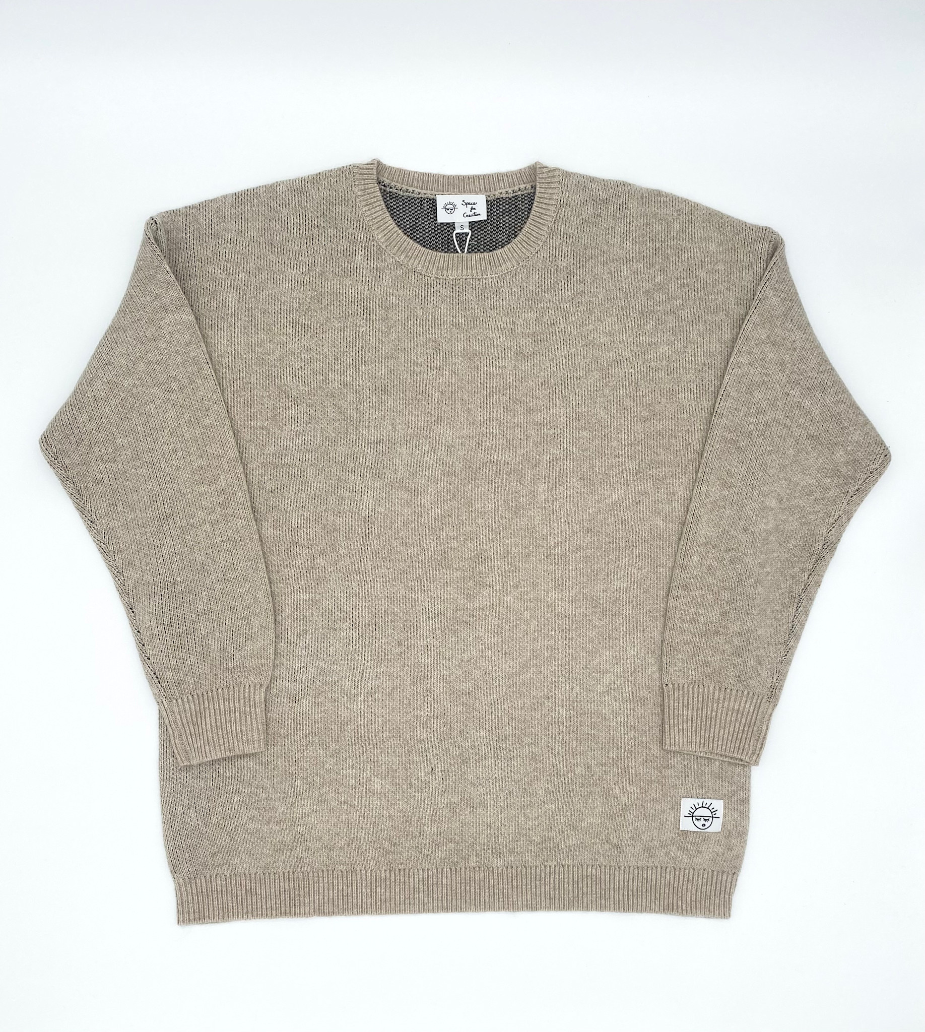 Space For Creation Sun Logo Sweater - 100% Lambswool