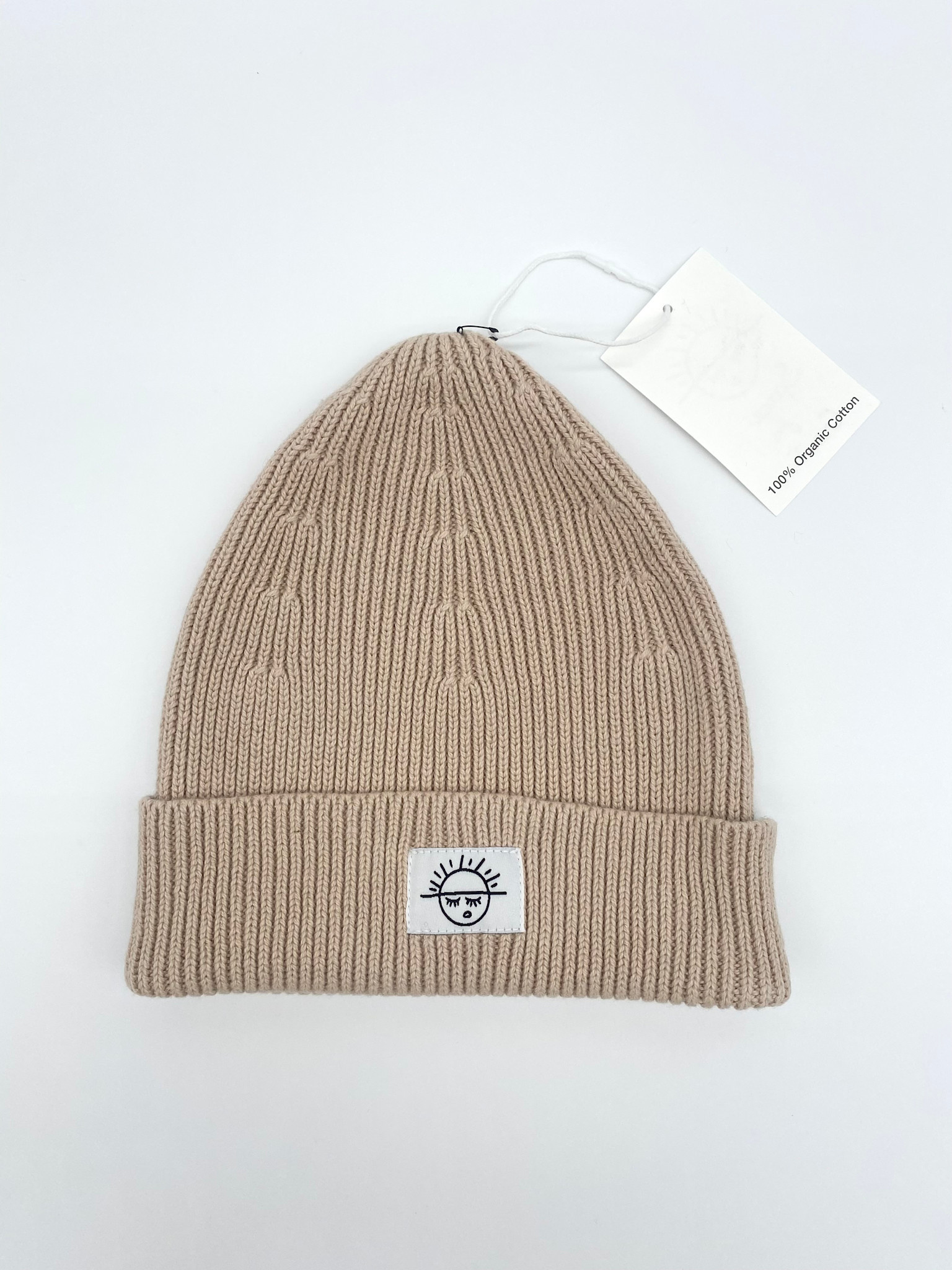 Space For Creation Sun Logo Beanie - Organic Cotton