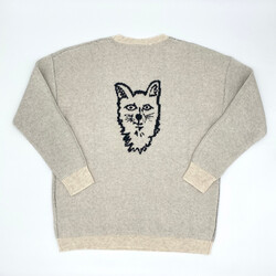 Space For Creation Wolf Sweater - 100% Lambswool
