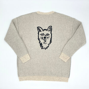 Space For Creation Wolf Sweater - 100% Lambswool