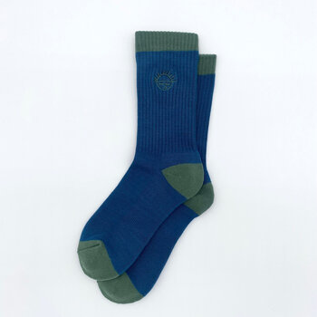 Rib Embroidery Socks
