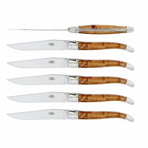 Forge de Laguiole Steakmes Jeneverbeshout set van 6