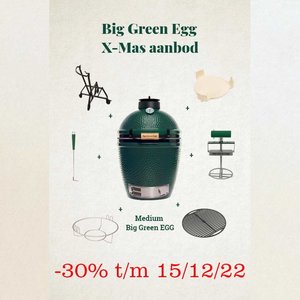 Big Green Egg BBQ  Medium  kerst