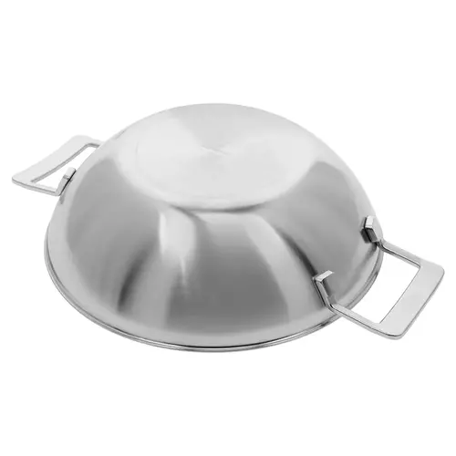 Demeyere Wok 30 cm Industry -5 met 2 grepen Demeyere Wok 30 cm Industry -5 met 2 grepen