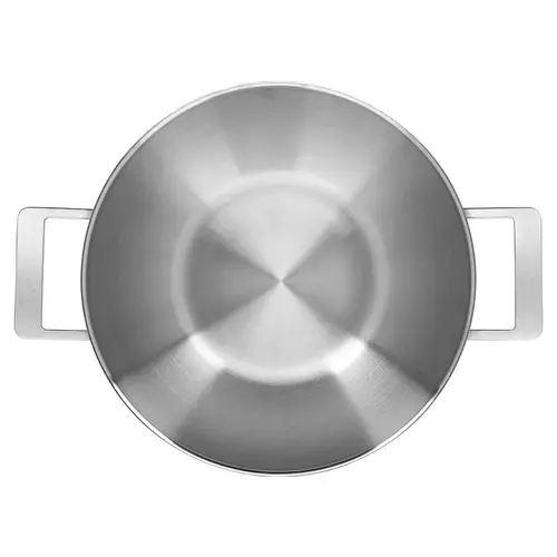 Demeyere Wok 30 cm Industry -5 met 2 grepen Demeyere Wok 30 cm Industry -5 met 2 grepen