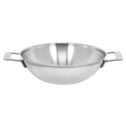 Demeyere Wok 30 cm Industry -5 met 2 grepen Demeyere Wok 30 cm Industry -5 met 2 grepen